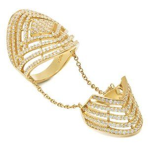 Fallon Pave Labyrinth Double Ring